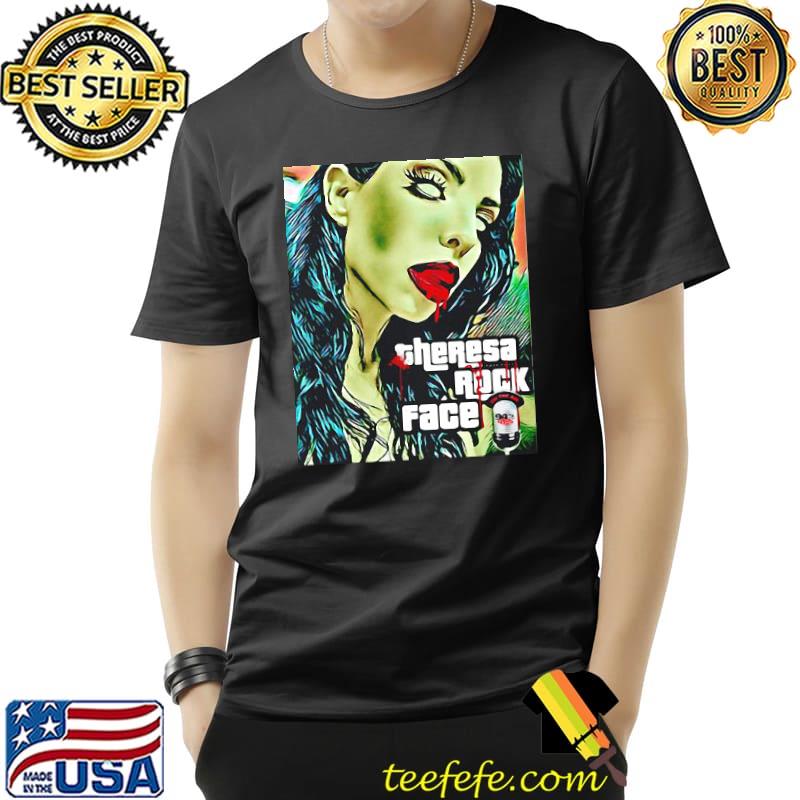 Theresa rock face zombie face halloween the buzz ram shirt Theresa rock face zombie face halloween the buzz ram shirt