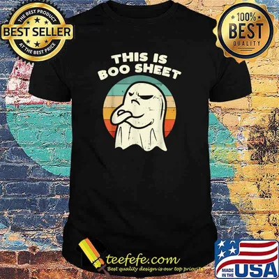 This Is Boo Sheet Ghost Retro Halloween 2021 T-Shirt