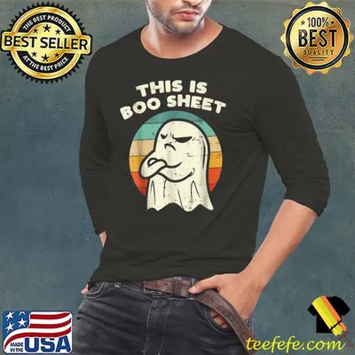 This Is Boo Sheet Ghost Retro Halloween 2021 vintage T-Shirt