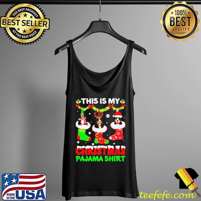THIS IS MY CHRISTMAS PAJAMA BERNESE MOUNTAIN DOG PUPPY SHIRT Tank Top THIS IS MY CHRISTMAS PAJAMA BERNESE MOUNTAIN DOG PUPPY SHIRT Tank Top