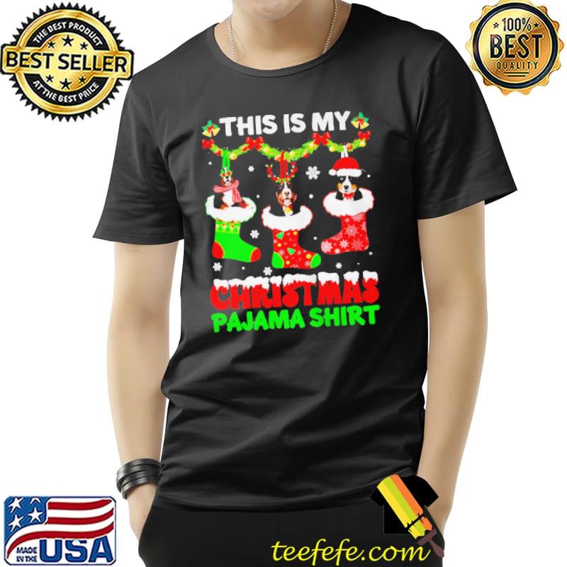 THIS IS MY CHRISTMAS PAJAMA BERNESE MOUNTAIN DOG PUPPY SHIRT Unisex THIS IS MY CHRISTMAS PAJAMA BERNESE MOUNTAIN DOG PUPPY SHIRT Unisex