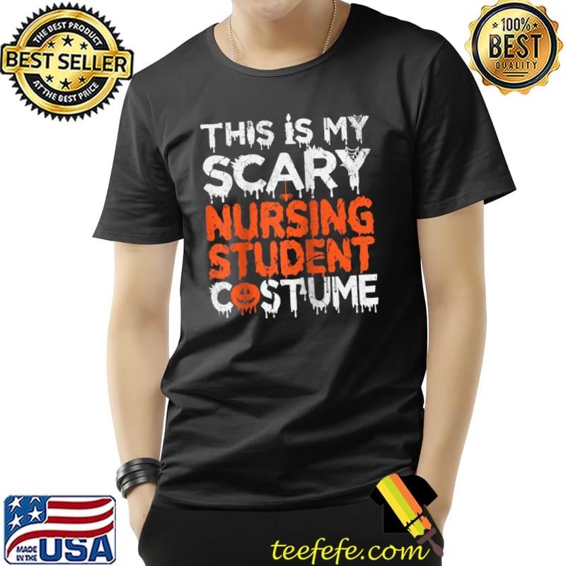 This Is My Scary Nursing Student Costume Funny Halloween Raglan Baseball T-s Unisex This Is My Scary Nursing Student Costume Funny Halloween Raglan Baseball T-s Unisex