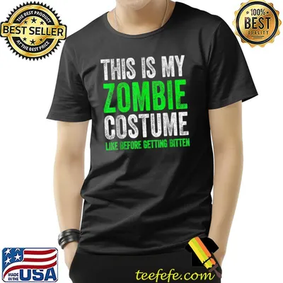 This is My Zombie Costume Funny Halloween Costume T-Shirt