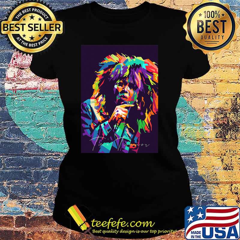 Tina Turner Colorful Signature Legend Shirt Ladies tee Tina Turner Colorful Signature Legend Shirt Ladies tee