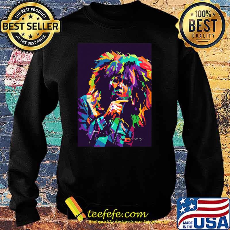 Tina Turner Colorful Signature Legend Shirt Sweater Tina Turner Colorful Signature Legend Shirt Sweater