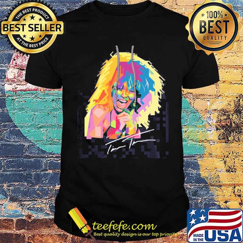 Tina Turner Mosaic Colorful Signature Shirt