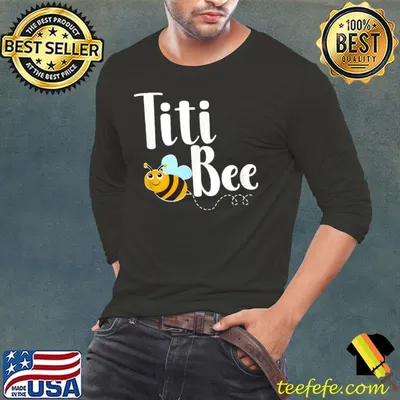 Titi Bee Puerto Rican Aunt Announcement Funny Bumblebee T-Shirt