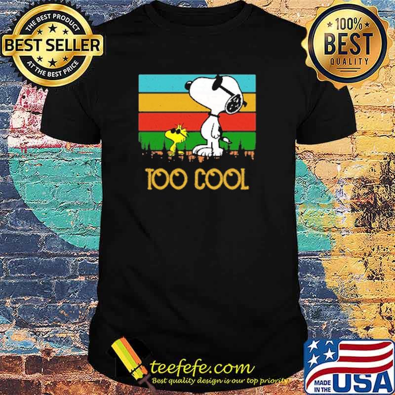 Too cool snoopy and woodstock vintage shirt