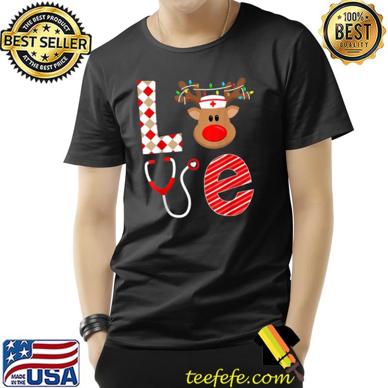 Top christmas Nurse Love NICU RN ER Santa Reindeer Nurse Hat Elf T-Shirt Unisex Top christmas Nurse Love NICU RN ER Santa Reindeer Nurse Hat Elf T-Shirt Unisex