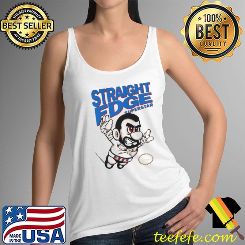 Top cM Punk Mario Straight Edge Superstar T-s Tank Top Top cM Punk Mario Straight Edge Superstar T-s Tank Top