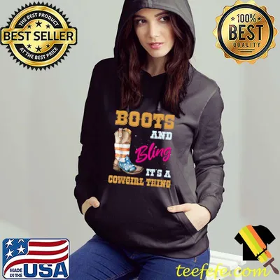 Top girls USA FLAG Boots Bling its a Cowgirl Thing Cute Cowgirl T-Shirt