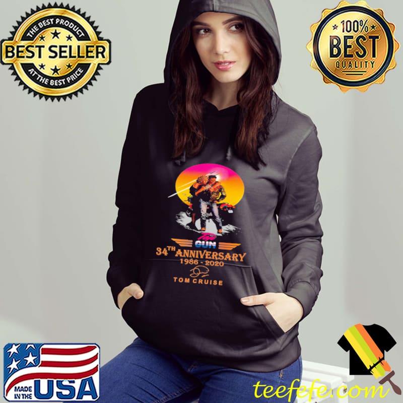 Top Gun 34th Anniversary 1986 2020 Tom Cruise Signature Shirt Hoodie Top Gun 34th Anniversary 1986 2020 Tom Cruise Signature Shirt Hoodie