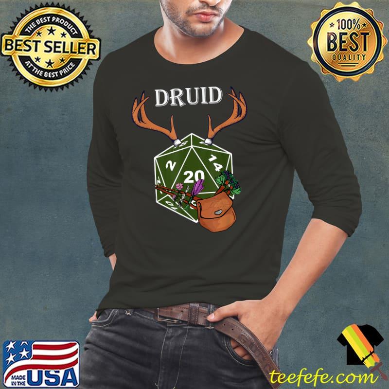 Top tabletop RPG Roleplay Gaming Gift - Dungeon Class Druid T-Shirt Long Sleeve Tee Top tabletop RPG Roleplay Gaming Gift - Dungeon Class Druid T-Shirt Long Sleeve Tee
