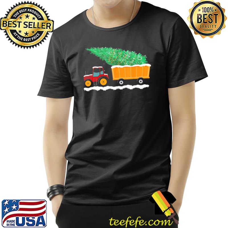 Tractor Christmas Tree Shirt Unisex Tractor Christmas Tree Shirt Unisex