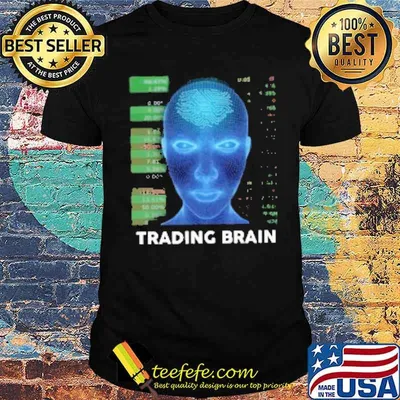 Trading brain stock market shirt