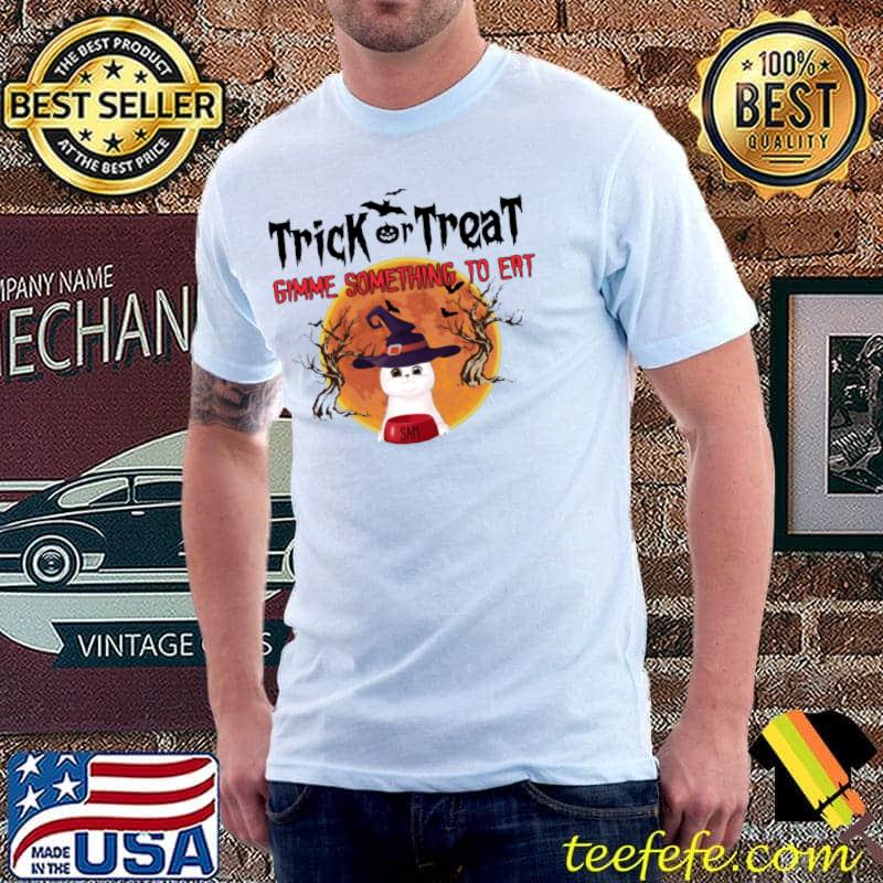 Trick Or Treat Really A Cat Funny Halloween T-shirt