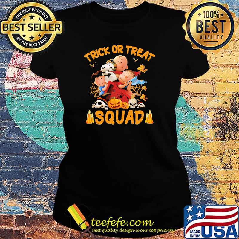 Trick Or Treat Squad Snoopy Halloween Shirt Ladies tee Trick Or Treat Squad Snoopy Halloween Shirt Ladies tee