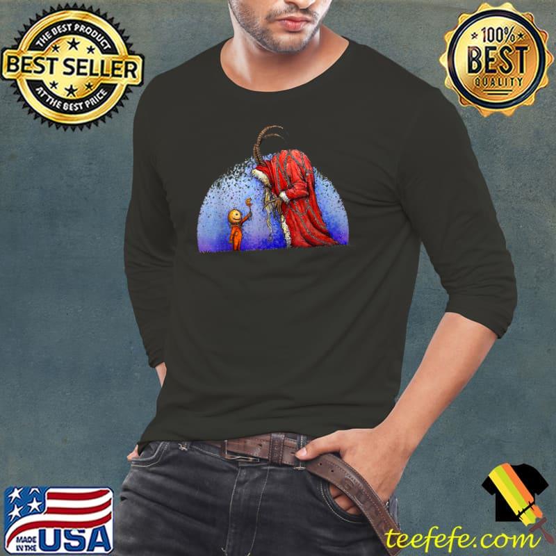 Trick r Treat Funny Sam And Krampus Xmas Halloween 2021 T-Shirt Long Sleeve Tee Trick r Treat Funny Sam And Krampus Xmas Halloween 2021 T-Shirt Long Sleeve Tee