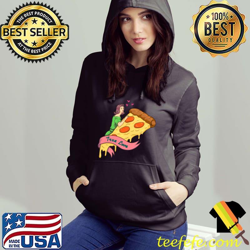 True Love Pizza Slice Retro Romance Novel T-Shirt