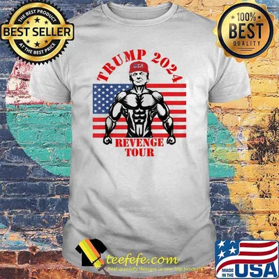 Trump 2024 The Revenge Tour Trump American Flag Shirt