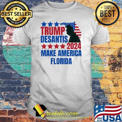 Trump Desantis 2024 Make America Florida Election Campaign Shirt
