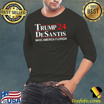 Trump DeSantis 2024 Make America Florida Retro Vintage T-Shirt