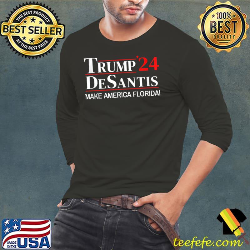 Trump DeSantis 2024 Make America Florida Retro Vintage T-Shirt Trump DeSantis 2024 Make America Florida Retro Vintage T-Shirt