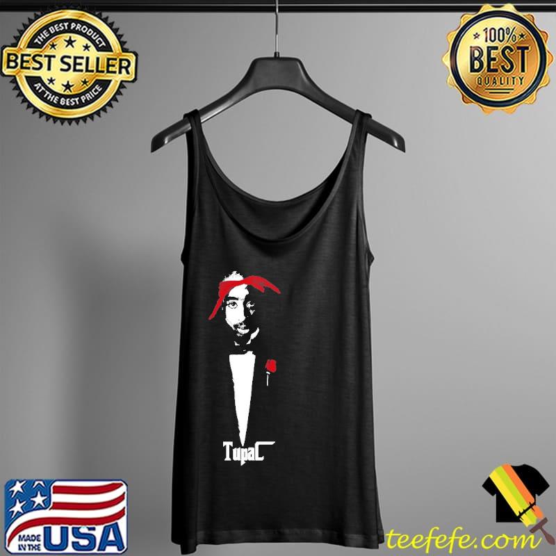 Tupac Shakur Rapper Rose Shirt Tank Top Tupac Shakur Rapper Rose Shirt Tank Top