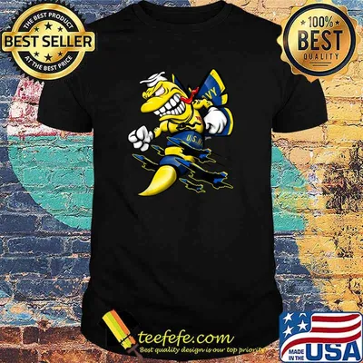 U.S. Naval FA-18 Super Hornet Squadron Aircraft Cartoon T-Shirt