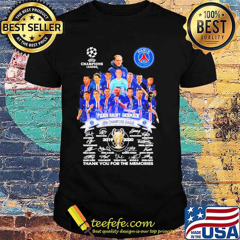 UEFA Champions League Paris Saint Germain 2019-2020 Thank You For The Memories Signature Shirt UEFA Champions League Paris Saint Germain 2019-2020 Thank You For The Memories Signature Shirt