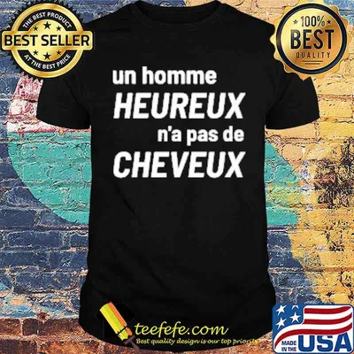 Un homme heureux pas de cheveux shirt