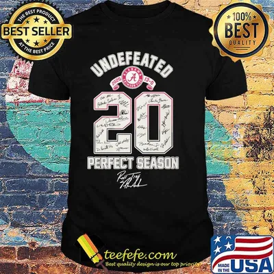 Undefeated 2020 20 Perfect Season Signature Shirt