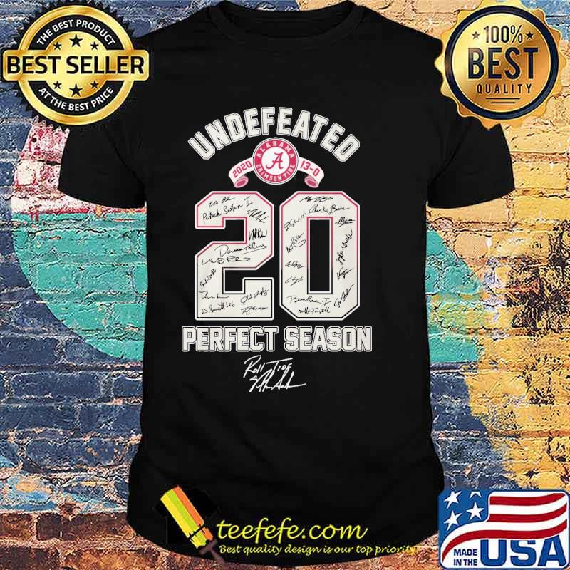 Undefeated 2020 20 Perfect Season Signature Shirt