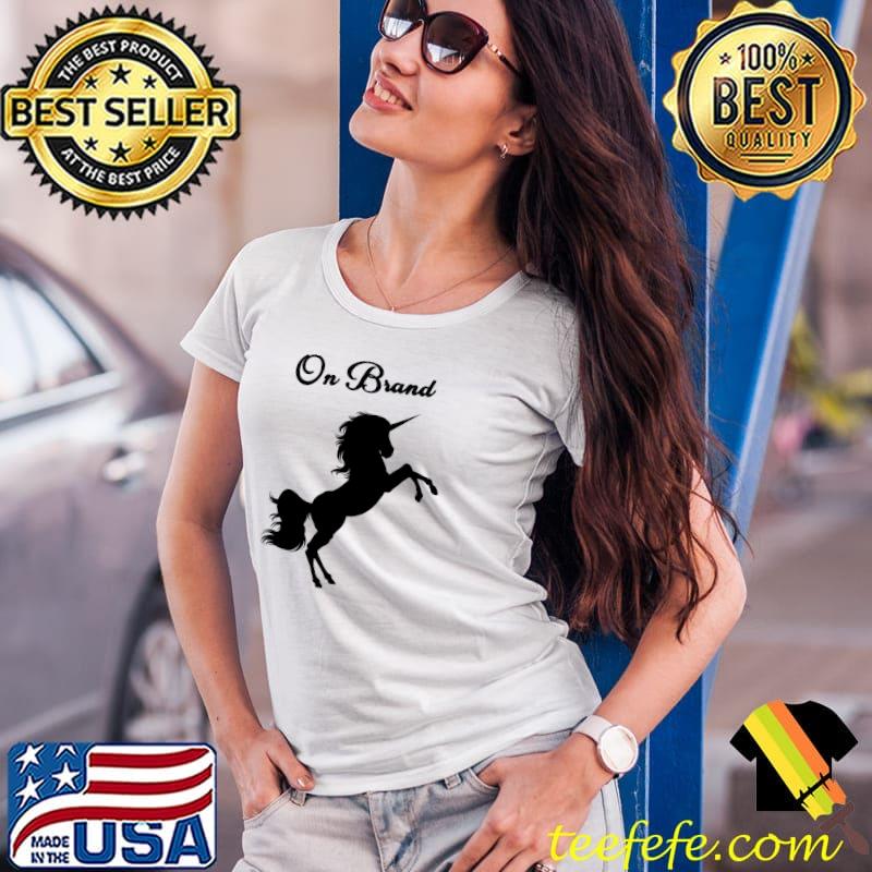 Unicorn On Brand T-Shirt Ladies Tee Unicorn On Brand T-Shirt Ladies Tee