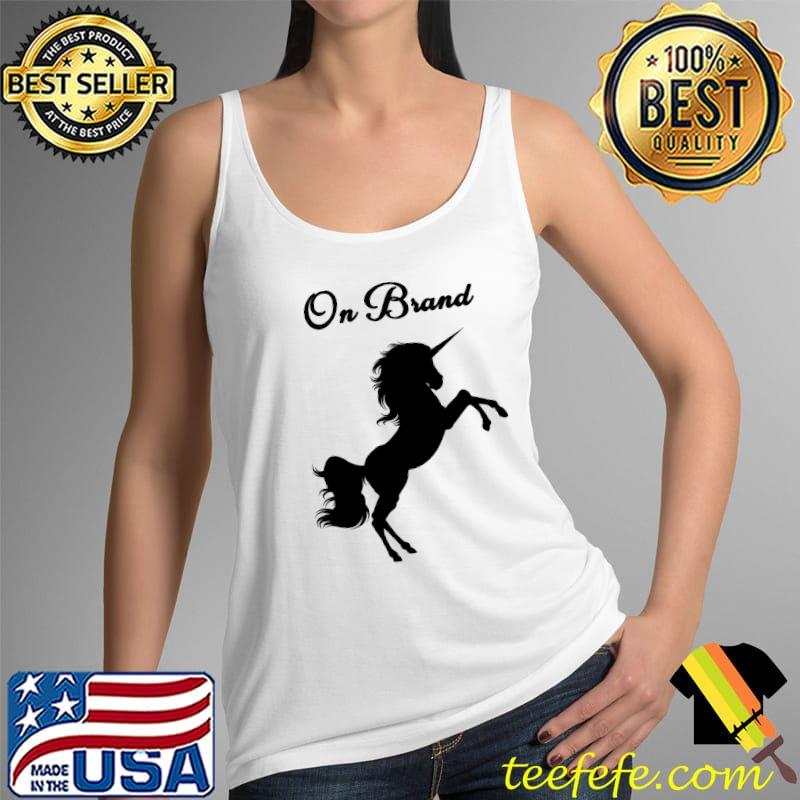 Unicorn On Brand T-Shirt Tank Top Unicorn On Brand T-Shirt Tank Top
