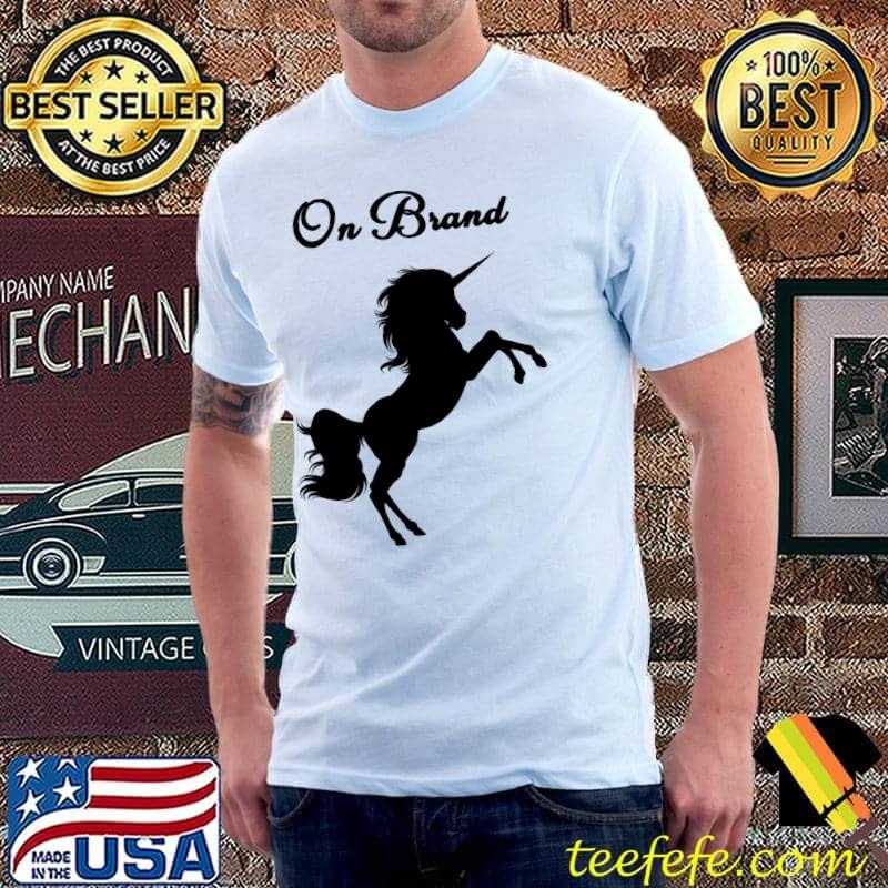 Unicorn On Brand T-Shirt Unisex Unicorn On Brand T-Shirt Unisex