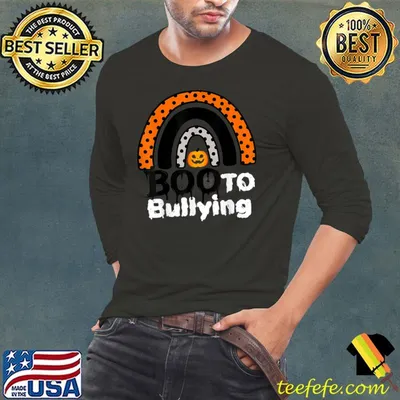 UNITY DAY Orange Boo To Bullying Rainbow Halloween T-Shirt
