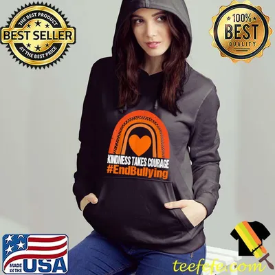 Unity Day Shirt Orange Kindness Takes Courage End Bullying T-Shirt