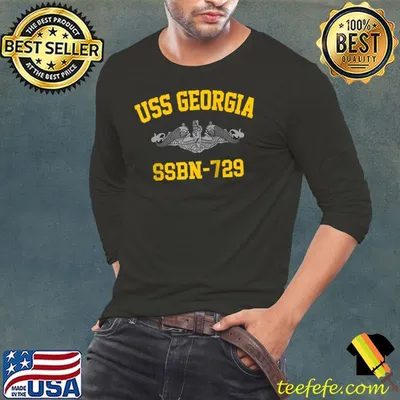 USS Georgia SSBN-729 Raglan Baseball T-shirt
