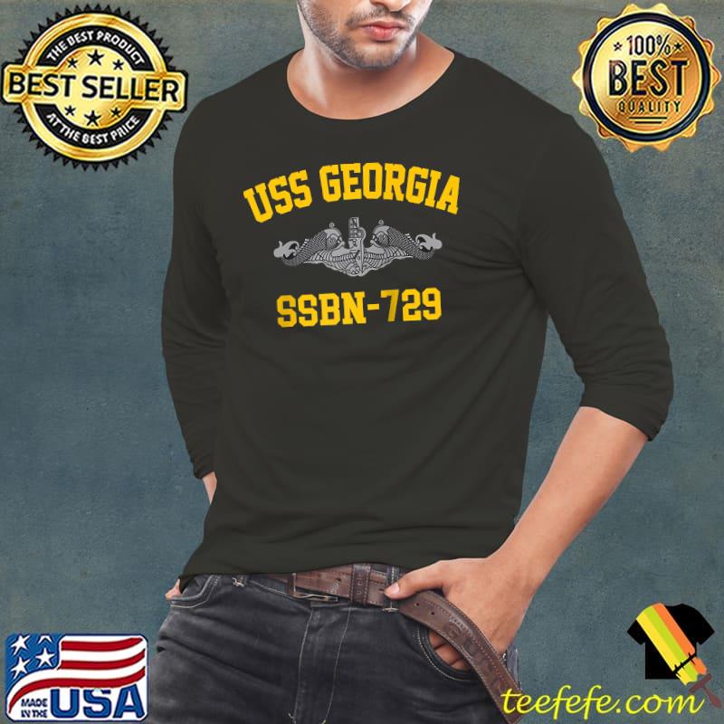 USS Georgia SSBN-729 Raglan Baseball T-shirt