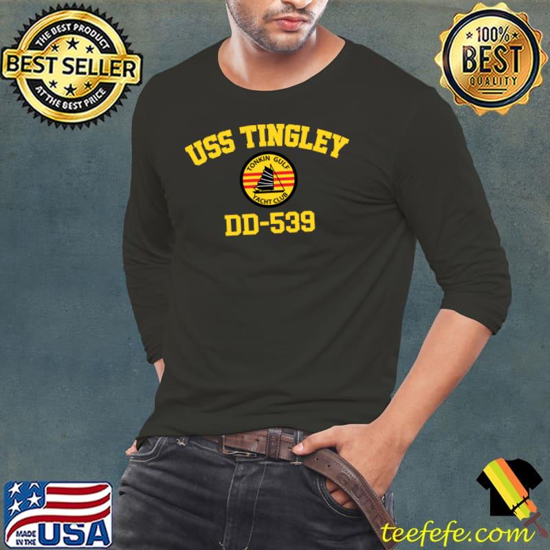 USS Tingley DD-539 Tonkin Gulf Yacht Club T-s Long Sleeve Tee USS Tingley DD-539 Tonkin Gulf Yacht Club T-s Long Sleeve Tee