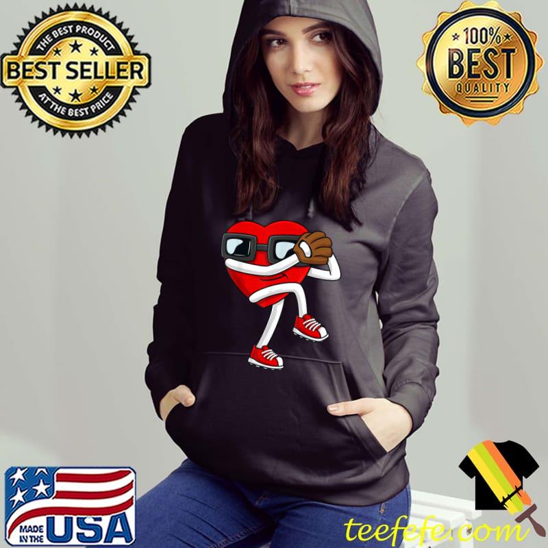 Valentines Day Heart Baseball Pitcher Left T-Shirt Hoodie Valentines Day Heart Baseball Pitcher Left T-Shirt Hoodie
