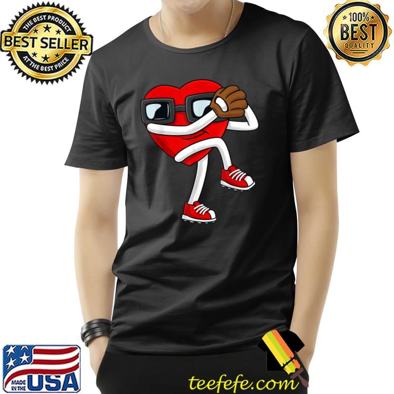 Valentines Day Heart Baseball Pitcher Left T-Shirt Unisex Valentines Day Heart Baseball Pitcher Left T-Shirt Unisex