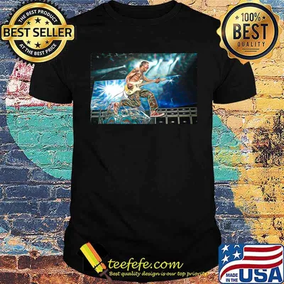 Van Halen Eddie On Stage Rock Concert Shirt
