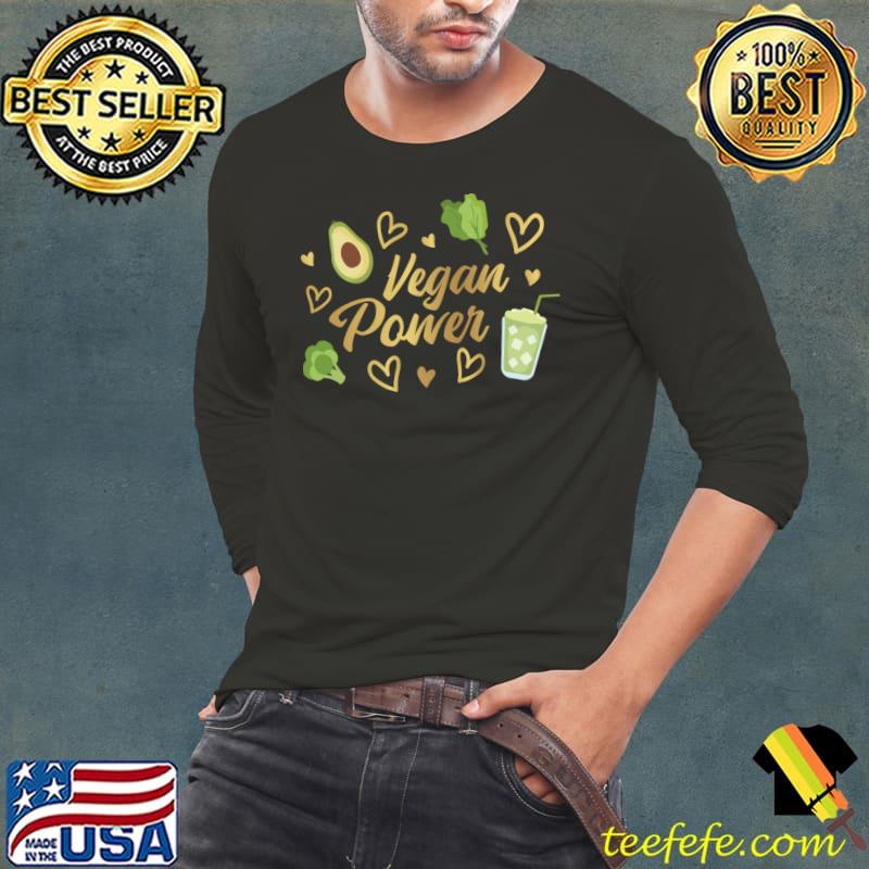 Vegan Design T-ShirtVegan Sayings Vegan Design Vegan Power T-Shirt_by HBfunshirts_ Long Sleeve Tee Vegan Design T-ShirtVegan Sayings Vegan Design Vegan Power T-Shirt_by HBfunshirts_ Long Sleeve Tee