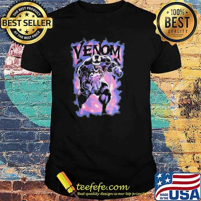 Venom Marvel Purple Smoke Shirt
