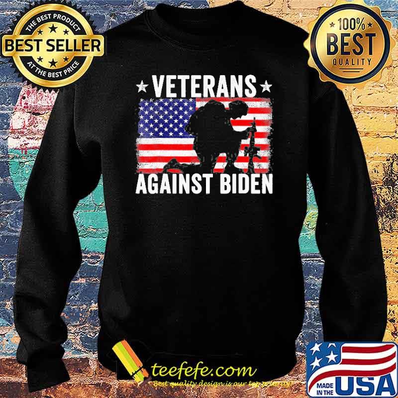 Veterans Against Biden American Flag Shirt Sweater Veterans Against Biden American Flag Shirt Sweater