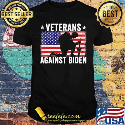 Veterans Against Biden American Flag Shirt