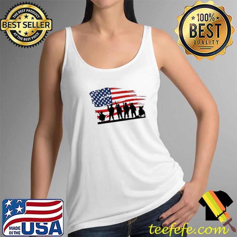 Veterans Fighting American Flag Shirt Tank Top Veterans Fighting American Flag Shirt Tank Top