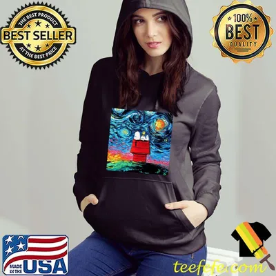 Vincent van Gogh Snoopy Lying Shirt